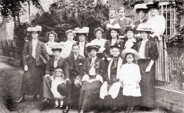 wedding group of mr and mrs t. haygarth