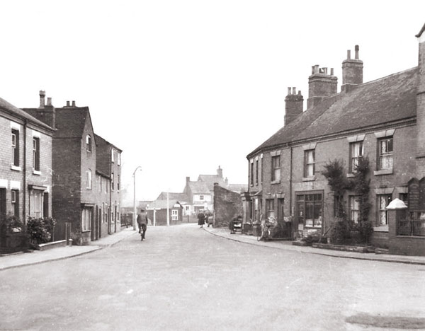 view of church street in 1954