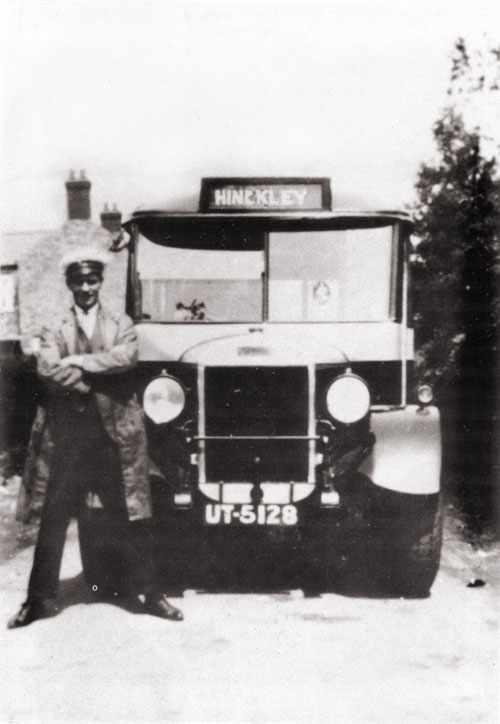 jim robinson with the new six-cylinder thornycroft coach