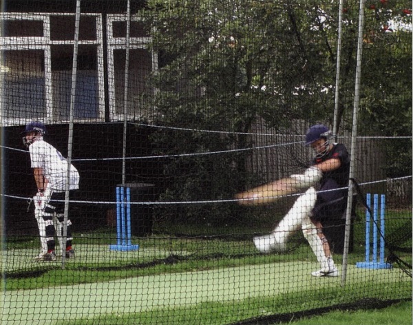 Children enjoying the artificial net facilities at Hasting High School