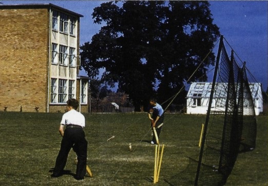 A wicket was laid at the newly built Hastings High School in 1956 by En Tout Cas of Syston.