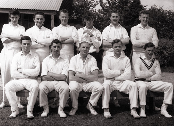 Burbage 2nd's cricket team in 1964.