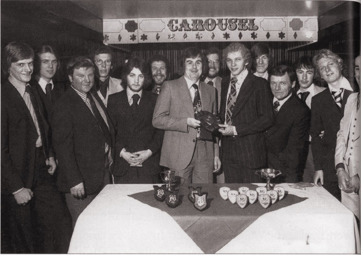 A very young David Gower presented the trophies in 1977.
