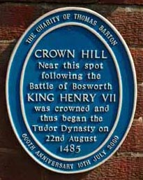 Blue Plaque for Crown Hill