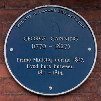 Blue Plaque for George Canning