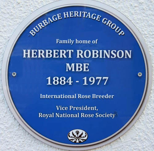 Blue Plaque for Herbert Robinson