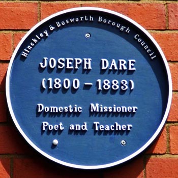 Blue Plaque for Joseph Dare