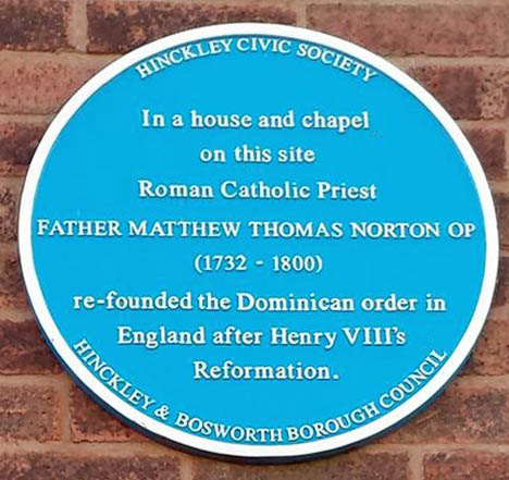 Blue Plaque for Father Matthew Thomas Norton