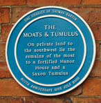 Blue Plaque for the Moats and Tumulus