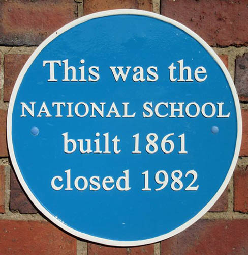Blue Plaque for the National School