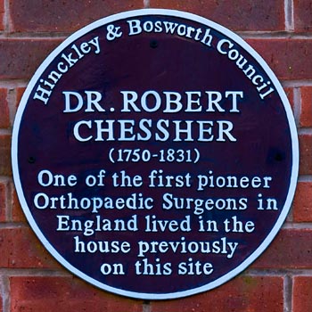 Blue Plaque for Dr Robert Chessher