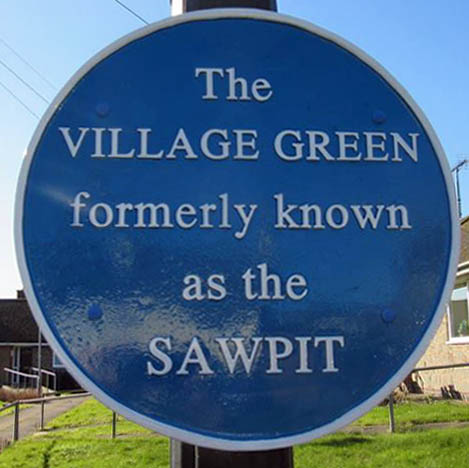 Blue Plaque for the Sawpit