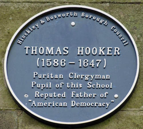 Blue Plaque for Thomas Hooker