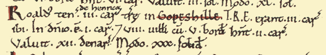 domesday book gopsall