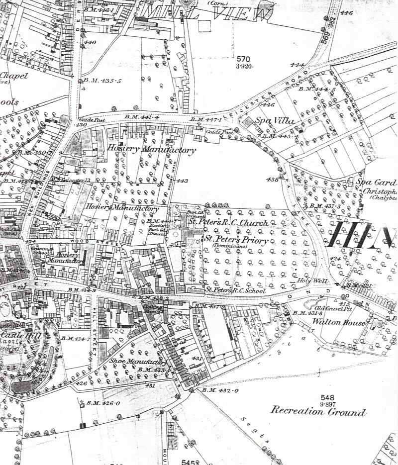 1889 Ordnance Survey Map of Hinckley