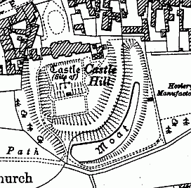 Castle site from 1903 Ordnance Survey
