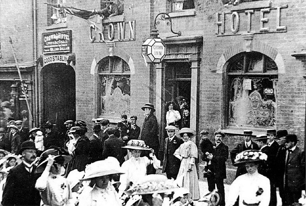 The Crown Hotel during the coronation clelebrations for George V - June 1911