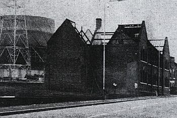 Demolition of 'Bleak House' in progress, 1970s