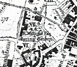 As shown on Edward Phillip's map of 1818