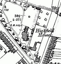 map showing highfield house