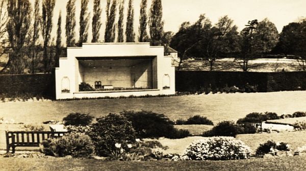 Bandstand, 1960s, prior to the construction of the Hollycroft housing estate