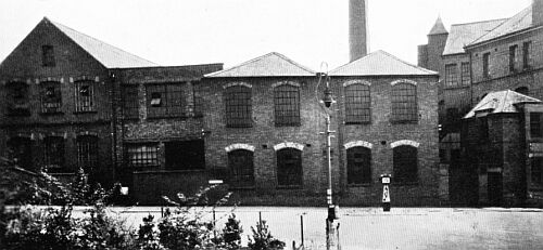 factory buildings from Leicester Road