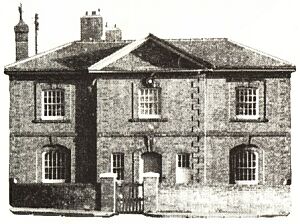 Surviving Station House at Lutterworth, 1842, by William Parsons