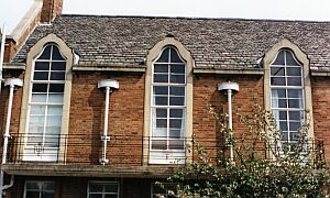 Above: Distinctive fenestration to upper storey