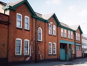 The sketchley dye works main front on Rugby Road designed by W. T. Grewcock (Spring 2003)