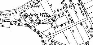 Spa Villa, from the 1884-5 Ordnance Survey