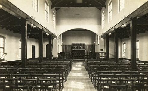 Interior shortly after completion