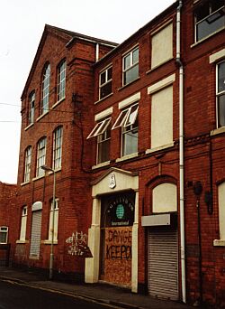 The derelict Bott and Son factory from Trinity Lane