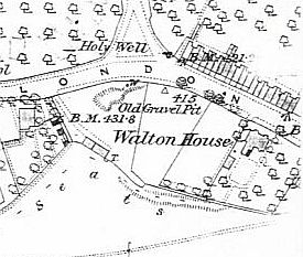 Walton House from the 1885-6 Ordnance Survey