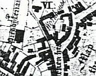 The old workhouse as shown on Edward Phillips map of 1818