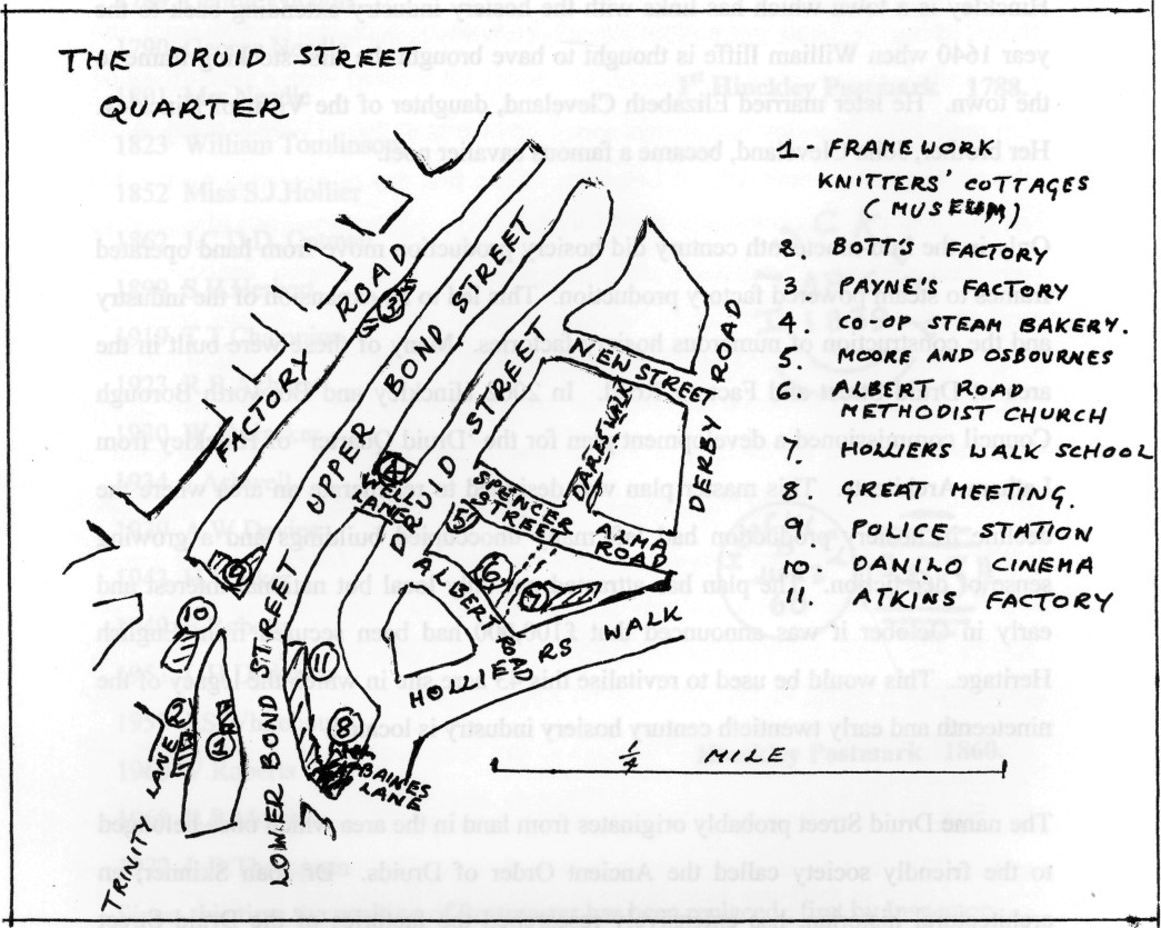 Map of Druid Street Quarter