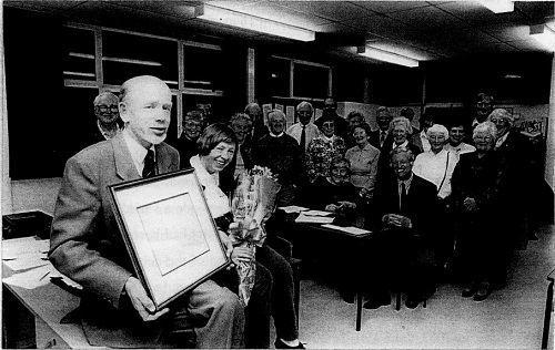 Presentations to Hugh and Jill Beavin on the 25th Anniversary of the Group in 2000.
