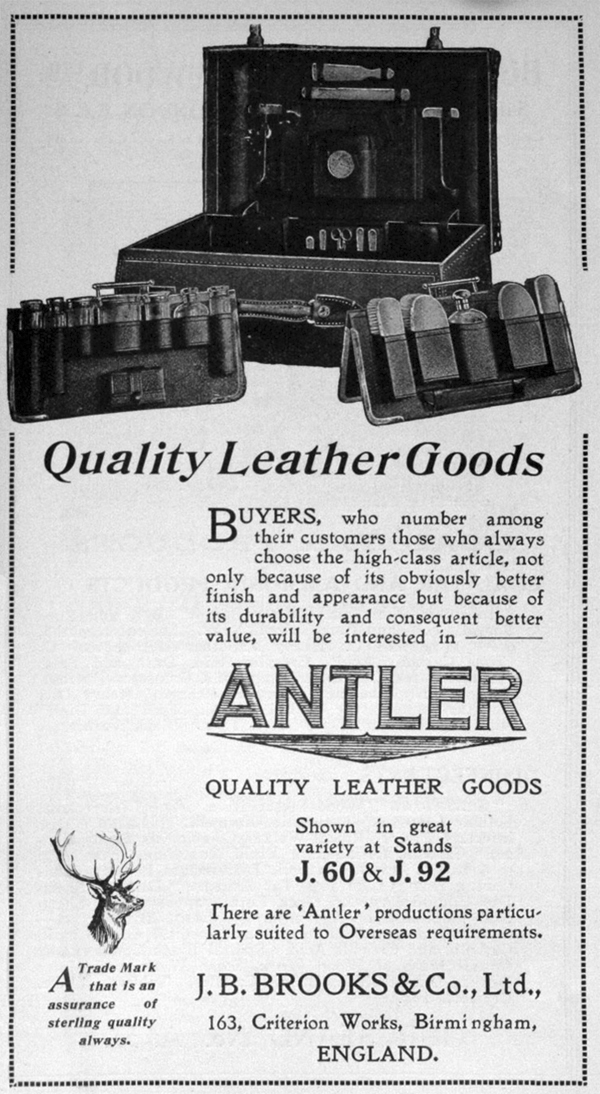 antler advert from 1922.
