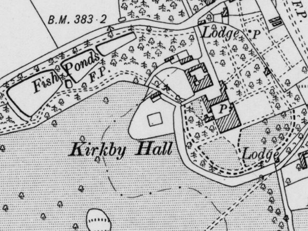 1886 map of kirkby hall