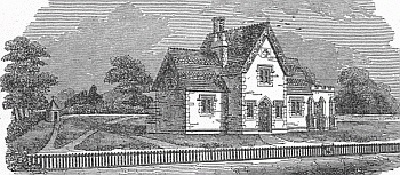 An engraved view of the Mineral Baths c.1849